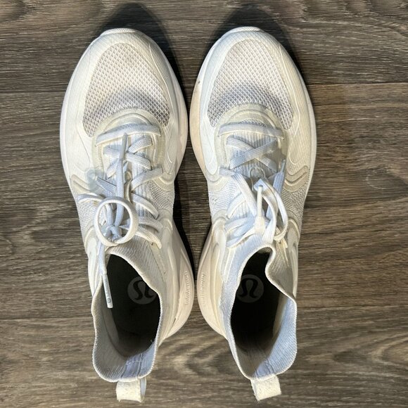 Lululemon Size 6 Chargefeel Workout Shoes Mid 2 Sneakers White Mesh - Picture 2 of 8